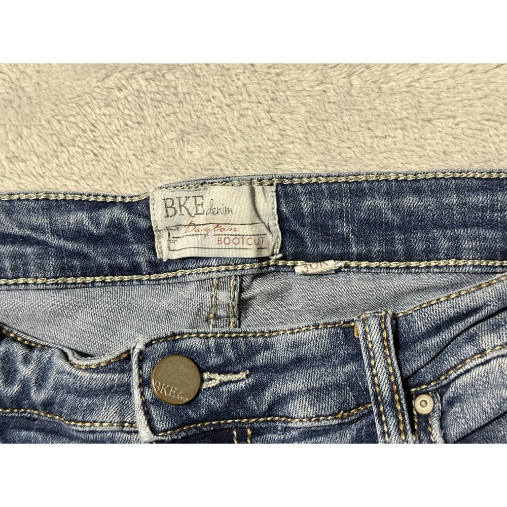 BKE Payton Jeans Womens 31 Blue Bootcut Mid Rise Medium Wash Denim 31x30 - Picture 5 of 11